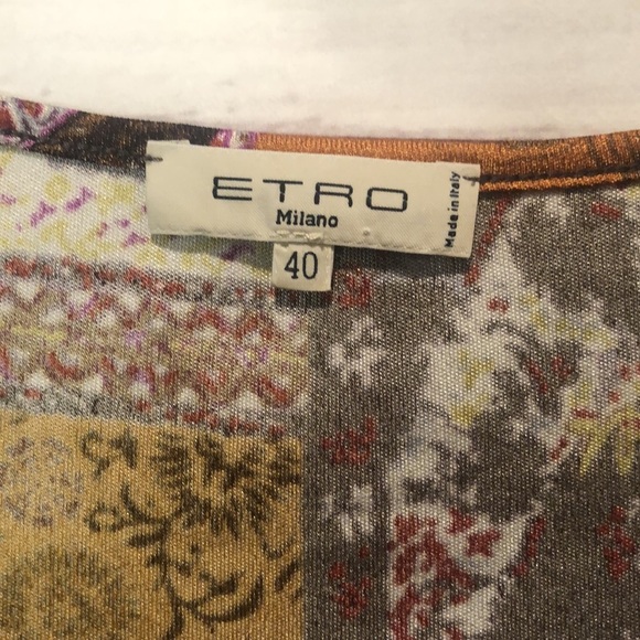 Etro Women's Dress-Size 40 Made In Italy Multicolor - Picture 3 of 8